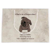 ¿Qué hay en un Pugaccino-Perrito-Adorable-Pug-