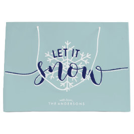 Bolsa De Regalo Grande ¡Que La Nieve! Vacaciones en invierno