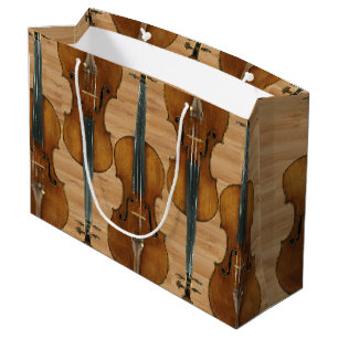 Bolsa De Regalo Grande Quinteto del violín de Stradivari en el efecto de