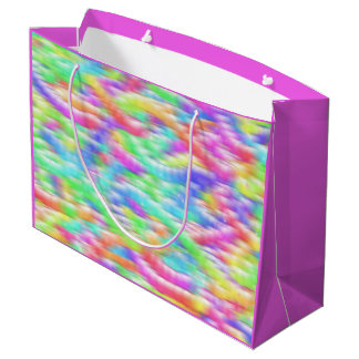 Bolsa De Regalo Grande Rainbow sparkle bubbles