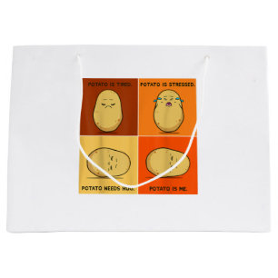 Bolsa De Regalo Grande Raíz de Potato Vegetable Tater Vegan Lover Keto