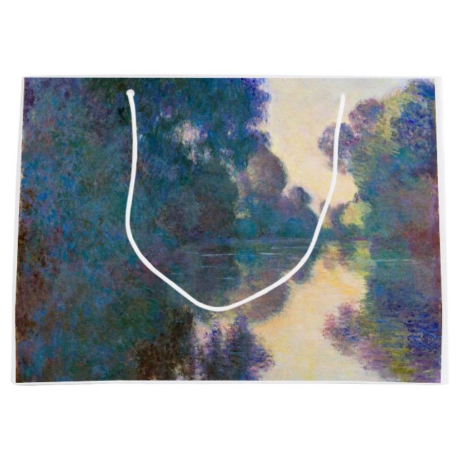 Bolsa De Regalo Grande Rama del Sena cerca de Giverny, Monet (Anverso)