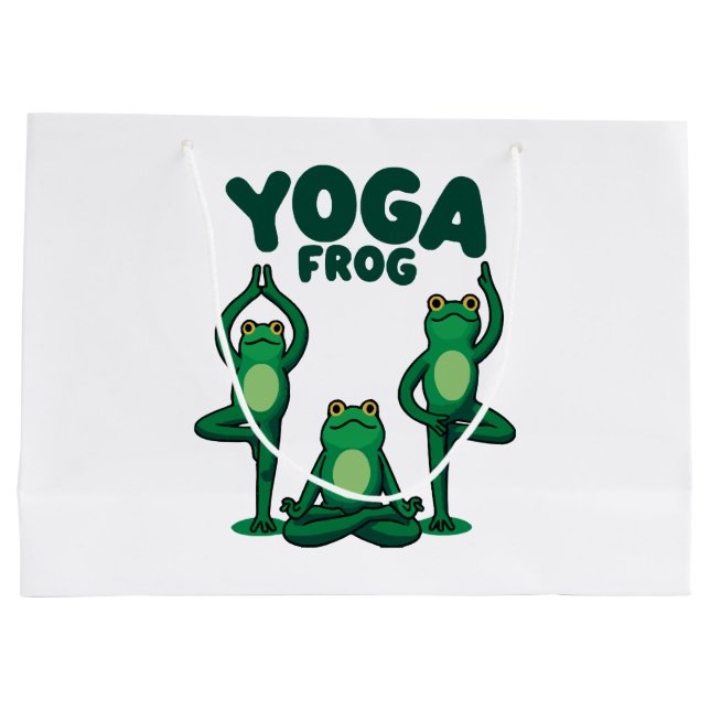 Bolsa De Regalo Grande Ranas de yoga (Reverso)