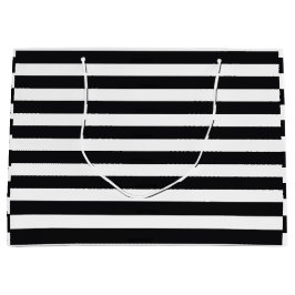Bolsa De Regalo Grande rayas blancas y negras