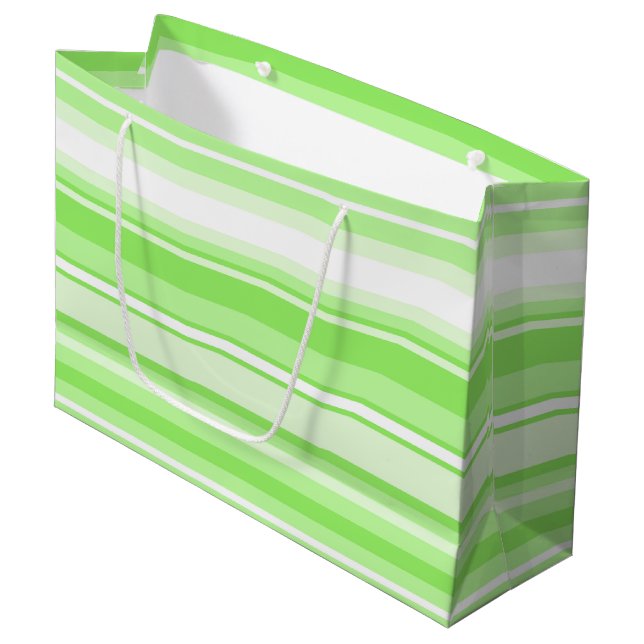 Bolsa De Regalo Grande Rayas de limón (Angulo Anverso)