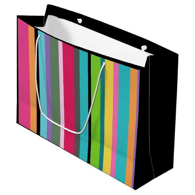 Bolsa De Regalo Grande Rayas de verano (Angulo Anverso)