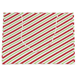Bolsa De Regalo Grande "Rayas Navidades"