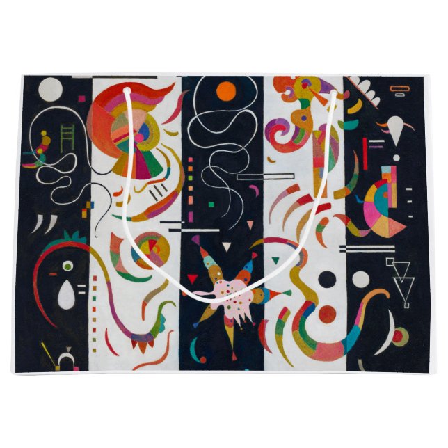 Bolsa De Regalo Grande Rayas, Wassily Kandinsky (Anverso)