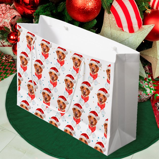 Bolsa De Regalo Grande Raza de perro Labrador Navidad (Subido por el creador)