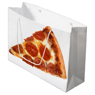 Bolsa De Regalo Grande rebanada de pizza de pepperoni clásica de Slippery
