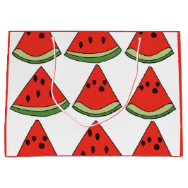 Bolsa De Regalo Grande Rebanadas de sandía roja