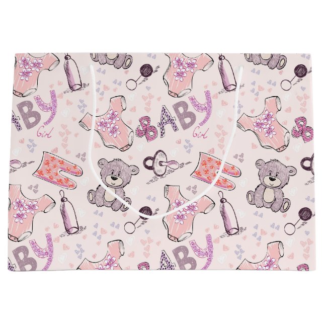 Bolsa De Regalo Grande Recién nacido Teddy Bears (Anverso)