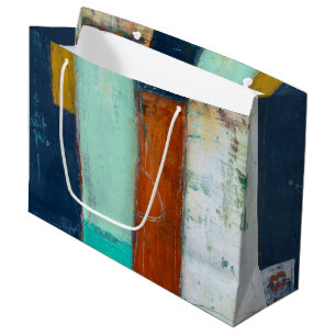 Bolsa De Regalo Grande Rectángulos abstractos