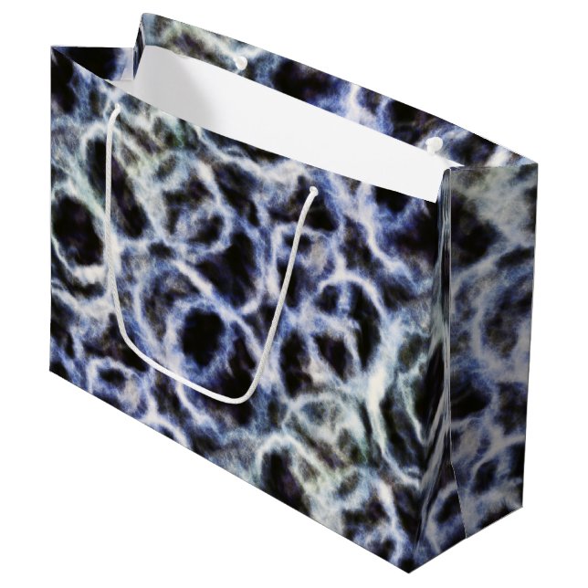 Bolsa De Regalo Grande recycled indigo shibori : (Angulo Anverso)