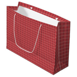 Bolsa De Regalo Grande Red Plaid