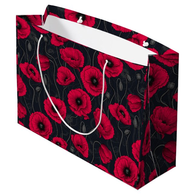 Bolsa De Regalo Grande Red Poppies (Angulo reverso)