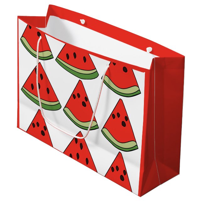 Bolsa De Regalo Grande Red Watermelon Slices  (Angulo Anverso)