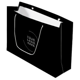 Bolsa De Regalo Grande Reemplazar su logotipo