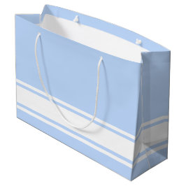 Bolsa De Regalo Grande Refinación de las franjas de Carreras de base blan