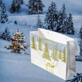 Bolsa De Regalo Grande Reflejo de Ciervo