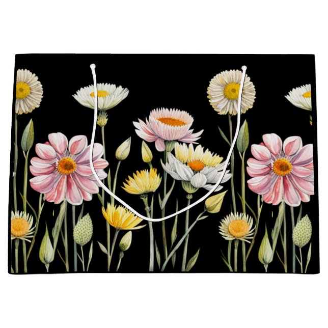 Bolsa De Regalo Grande Reflejos Florales (Anverso)