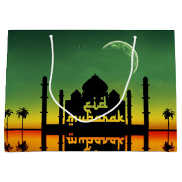 Bolsa De Regalo Grande Reflexión nocturna de Eid Mubarak