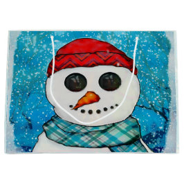 Bolsa De Regalo Grande Reflexiones Navidades Snowman SOLO AMPLIO