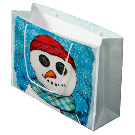 Bolsa De Regalo Grande Reflexiones Navidades Snowman SOLO AMPLIO