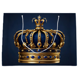 Bolsa De Regalo Grande Regal Blue Crown Series