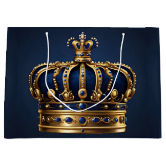 Bolsa De Regalo Grande Regal Blue Crown Series