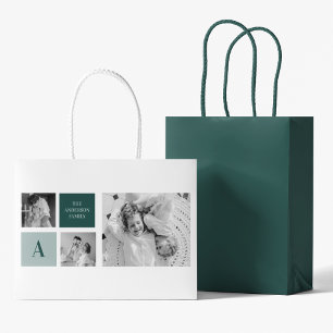 Bolsa De Regalo Grande Regalo de foto de conjunto de nombres familiares p