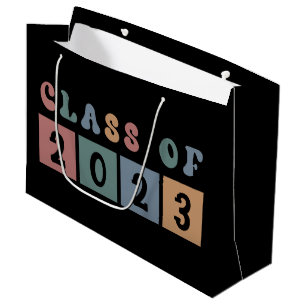 Bolsa De Regalo Grande Regalo de graduación de la Escuela de Retro de 202