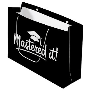Bolsa De Regalo Grande Regalo de Graduación de Maestría Dominado 