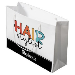Bolsa De Regalo Grande Regalo de peluquería retro de estilo peinado perso