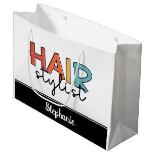 Bolsa De Regalo Grande Regalo de peluquería retro de estilo peinado perso