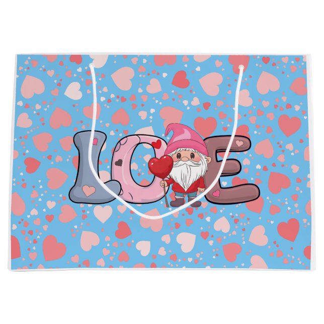 Bolsa De Regalo Grande Regalo del día de San Valentín Big Love (Anverso)