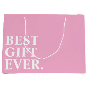 BOLSA DE REGALO GRANDE REGALO MEJOR QUE NUNCA TEXTO PERSONALIZADO SENCILL
