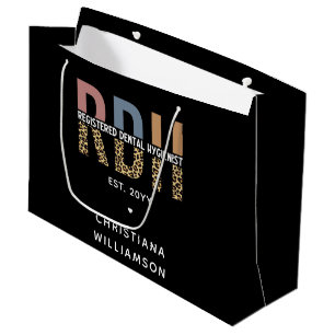 Bolsa De Regalo Grande Regalos de higienistas dentales registrados por el