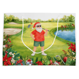 Bolsa De Regalo Grande Regalos de Navidad con tema de golf para golfistas
