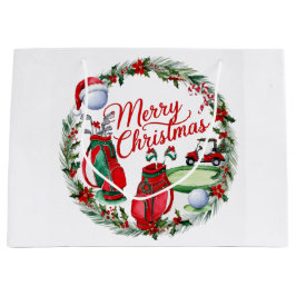 Bolsa De Regalo Grande Regalos de Navidad con tema de golf para golfistas