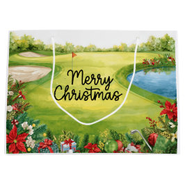 Bolsa De Regalo Grande Regalos de Navidad con tema de golf para golfistas
