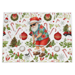 Bolsa De Regalo Grande Regalos de Navidad con tema de golf para golfistas