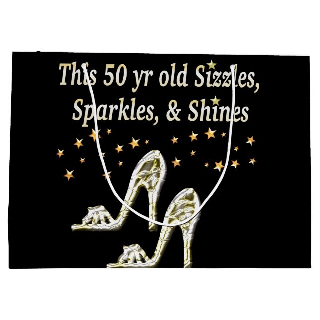 BOLSA DE REGALO GRANDE REINA DE ZAPATILLAS DE PLATA FABULOSA 50 (Reverso)