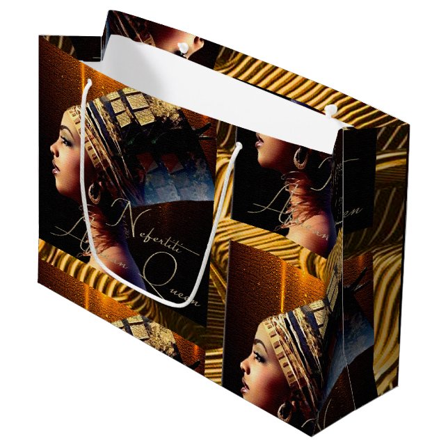Bolsa De Regalo Grande Reina Nefertiti de Egipto (Angulo Anverso)