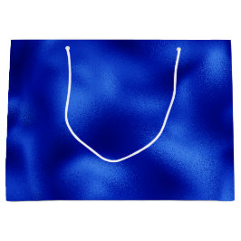 Bolsa De Regalo Grande Relieve metalizado Azul Real Hanukkah