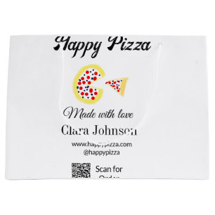 Bolsa De Regalo Grande restaurante de pizza cafetería pizzería escanear c