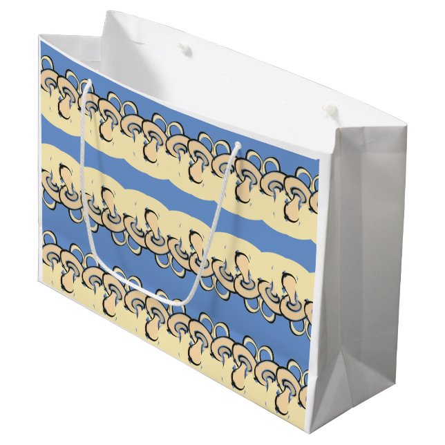 Bolsa De Regalo Grande Resumen del Pacificador de Baby Boy (Angulo Anverso)