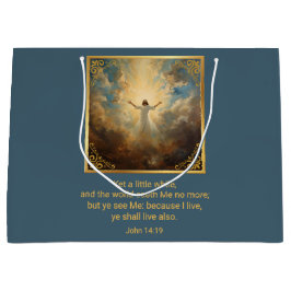 Bolsa De Regalo Grande Resurrección de Pascua Religioso