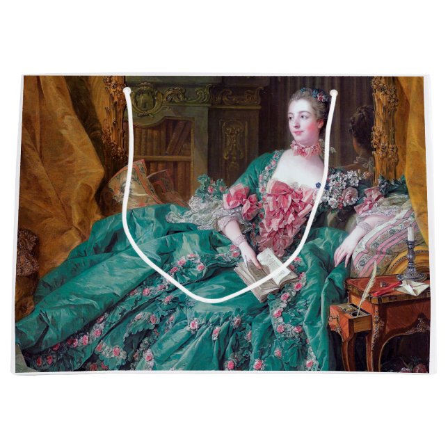 Bolsa De Regalo Grande Retrato de Madame Pompadour, Boucher (Anverso)