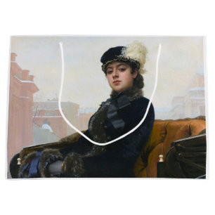 Bolsa De Regalo Grande Retrato de una mujer desconocida, Ivan Kramskoi